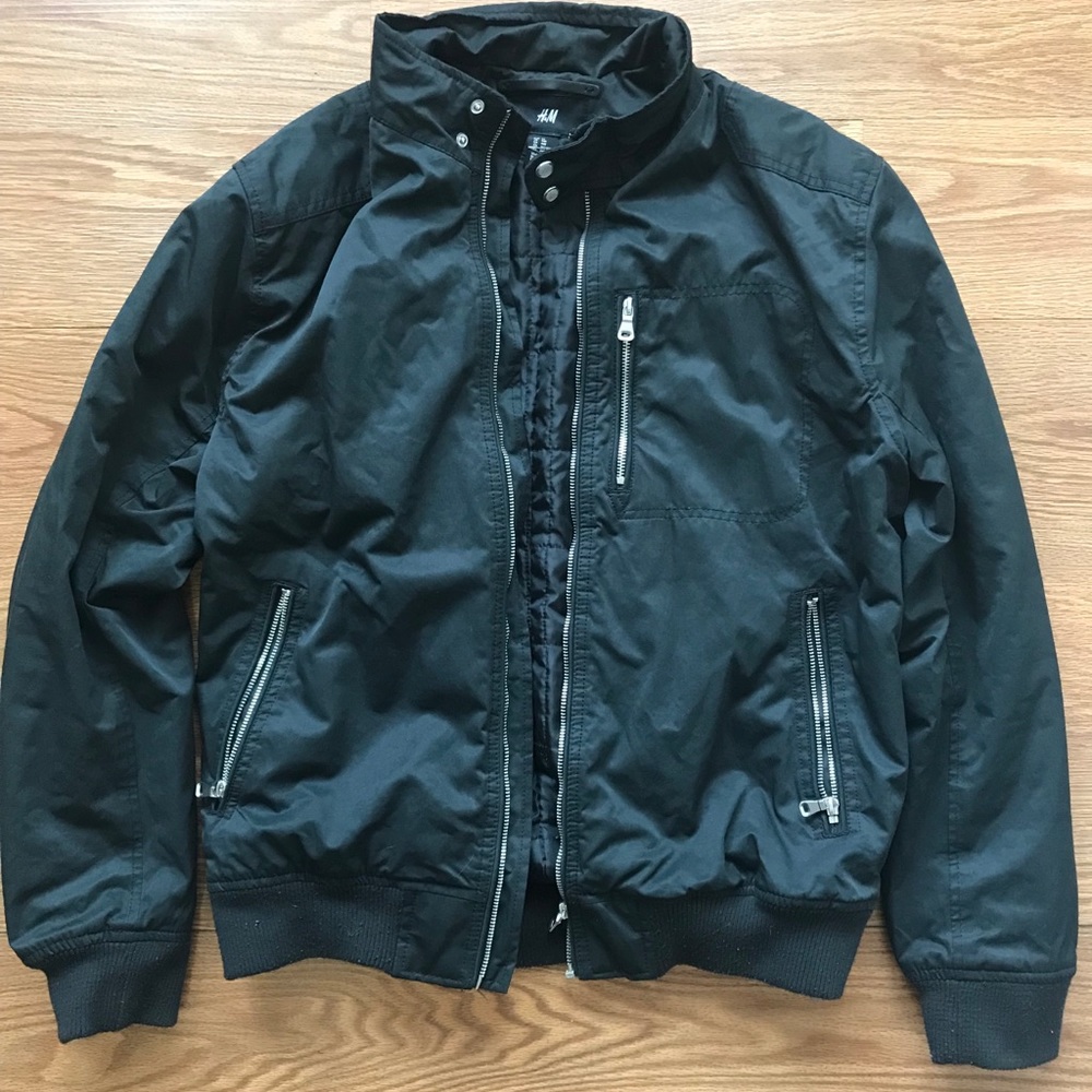 H&M Black Bomber